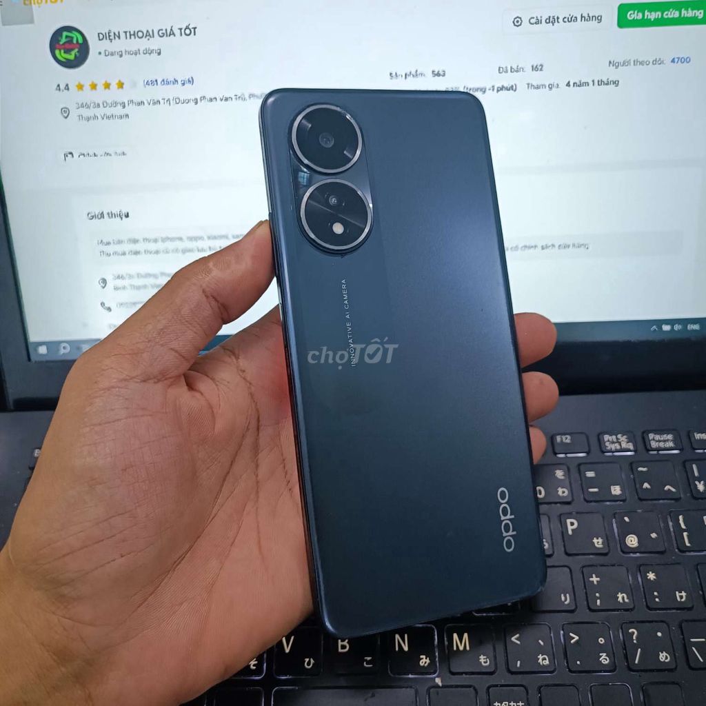 OPPO A58 6GB.128GB PIN 5000, CÓ NFC, ZIN ĐẸP. Mua bán Điện thoại tại Quận Bình Thạnh Tp Hồ Chí Minh được đăng bởi Dân Mobile hình 1