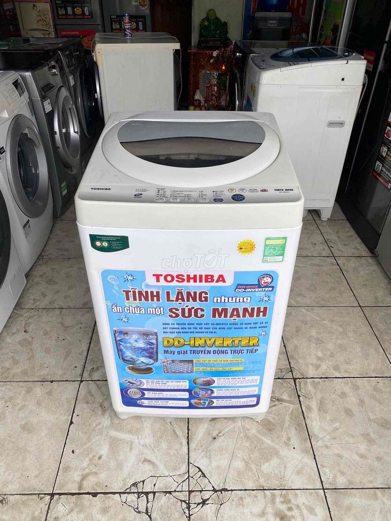 thanh lý máy giặt toshiba 7kg, giá hssv, bao ship🤩