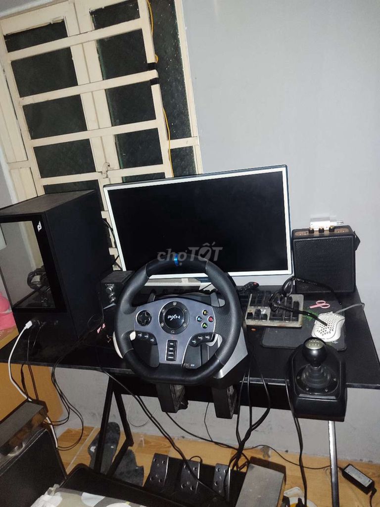 Vô lăng chơi game PXN Đen Nhựa Kim loại. Mua bán Thiết bị chơi game tại Huyện Hóc Môn Tp Hồ Chí Minh được đăng bởi Vinh Lê hình 1