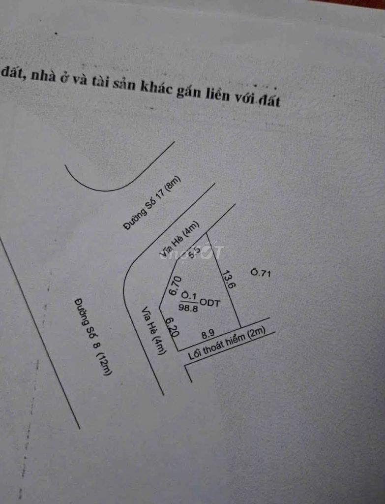Bán đất góc KDC Hiệp Thành 3, vị trí kinh doanh