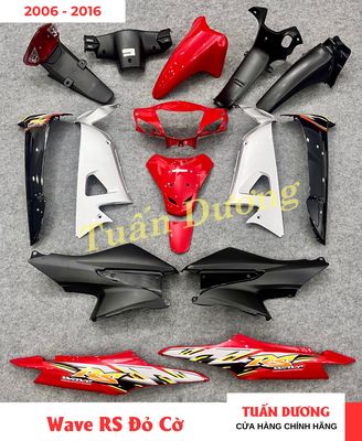 Dàn Áo Xe Máy Wave RS Đỏ Cờ Kèm Tem Ốc Đẹp Mới. Mua bán Phụ tùng xe tại Quận Hà Đông Hà Nội được đăng bởi Phụ Tùng Xe Tuấn Dương