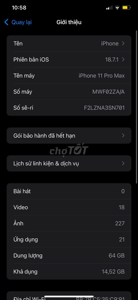 Apple iPhone 11 Pro Max 64GB Hỏng Face ID. Mua bán Điện thoại tại Thành phố Ninh Bình Ninh Bình được đăng bởi Đoàn dụ hình 1