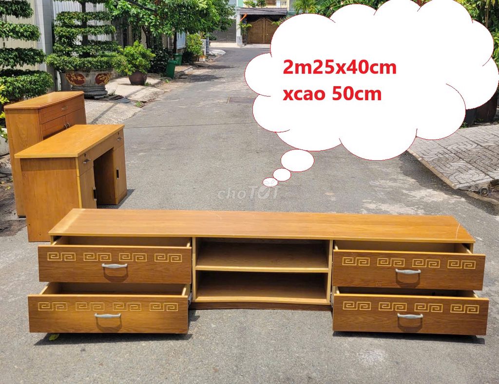 Kệ tivi gỗ công nghiệp MDF 2m,,tủ kệ tivi thanh lý. Mua bán Tủ, kệ gia đình tại Thành phố Thủ Đức Tp Hồ Chí Minh được đăng bởi Kho Đồ cũ Phú Nhàn hình 1