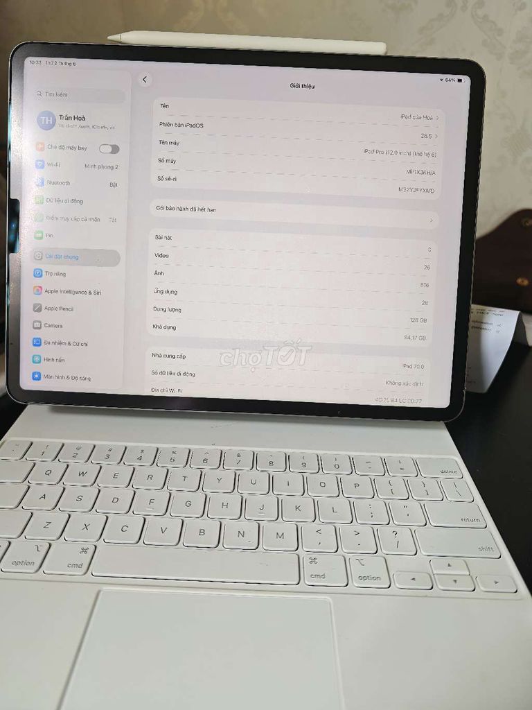 Apple iPad Pro M2 12.9 inch 5G Wifi 128GB 99%. Mua bán Máy tính bảng tại Huyện Lạng Giang Bắc Giang được đăng bởi Anh Duy Tc hình 1
