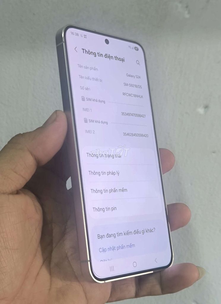 Cần bán Samsung S24 8GB/256GB VN. Mua bán Điện thoại tại Thành phố Biên Hòa Đồng Nai được đăng bởi T N hình 1