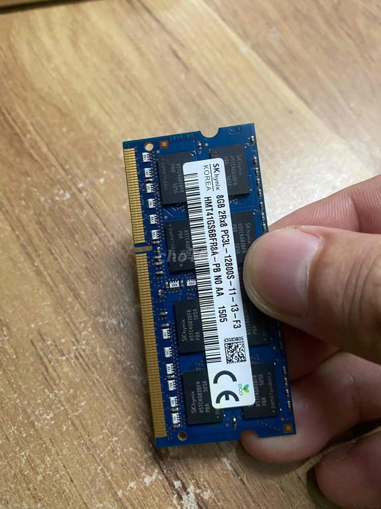 Ram cho Laptop SkHynix 8GB DDR3L 1600MHz. Mua bán Linh kiện (RAM, Card...) tại Quận 1 Tp Hồ Chí Minh được đăng bởi Nguyễn hình 1