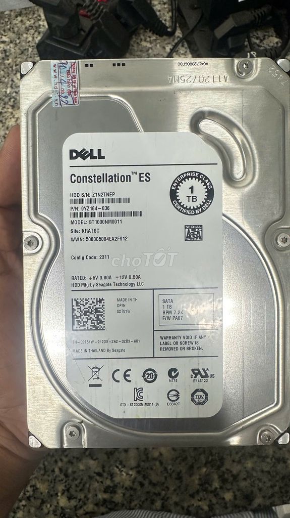 Ổ cứng HDD Dell  1TB SK 100%. Mua bán Linh kiện (RAM, Card...) tại Huyện Dầu Tiếng Bình Dương được đăng bởi Hoàng Võ hình 1