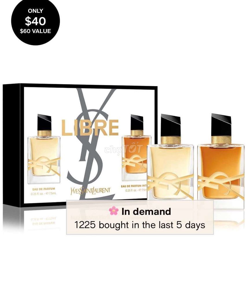 Nước hoa Yves Saint Laurent Libre Nữ 7.5ml. Mua bán Nước hoa tại Quận Long Biên Hà Nội được đăng bởi tổng kho gia dụng  hình 1