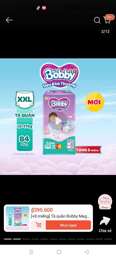 Tã quần xl84+8