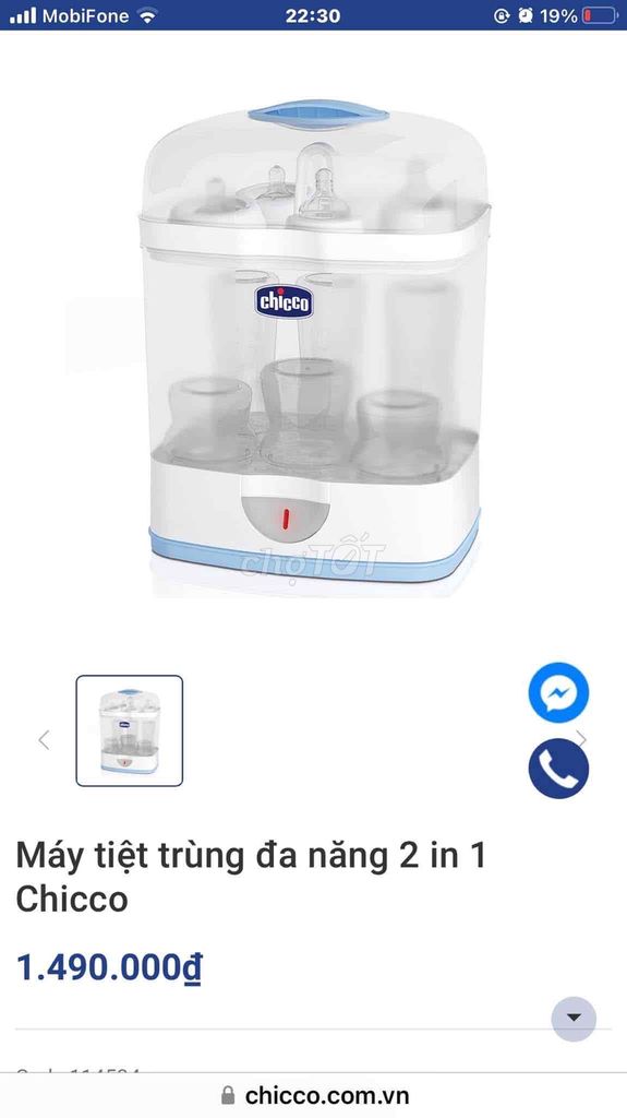 pass máy tiệt trùng