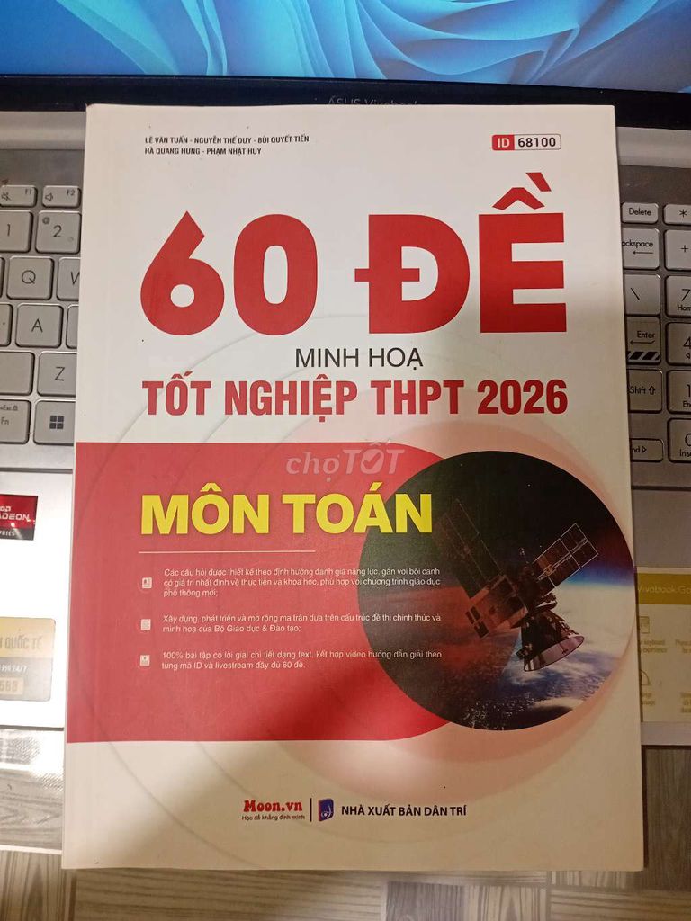 60 Đề Minh Họa THPT 2026 Toán MOONBOOK. Mua bán Sách tại Thị xã Tân Châu An Giang được đăng bởi Trịnh Long hình 1
