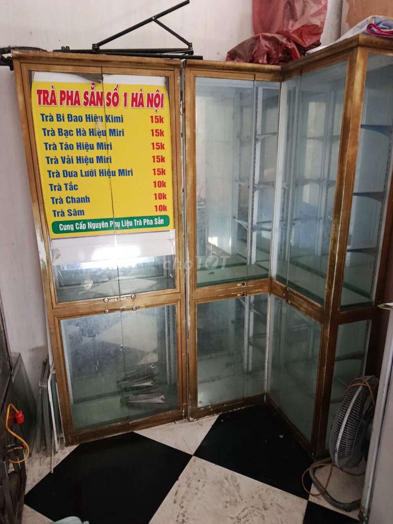 Tủ trưng bày Kính Nhôm Vàng đồng 7 tầng. Mua bán Tủ, kệ gia đình tại Quận Hai Bà Trưng Hà Nội được đăng bởi Võ Văn hình 1