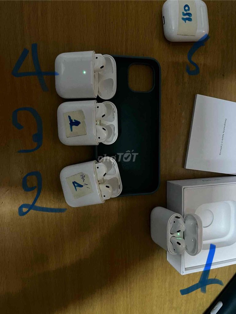 Airpods 1 và 2 ( 4 cái ). Mua bán Tivi, Âm thanh tại Thành phố Biên Hòa Đồng Nai được đăng bởi DIY HOME hình 1