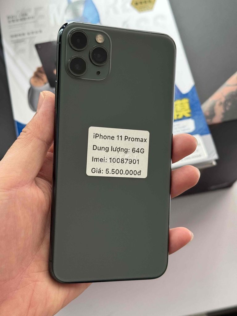 iPhone 11 Pro Max 64GB xanh máy chức năng đầy đủ. Mua bán Điện thoại tại Thành phố Buôn Ma Thuột Đắk Lắk được đăng bởi Nguyễn Hoàng hình 1