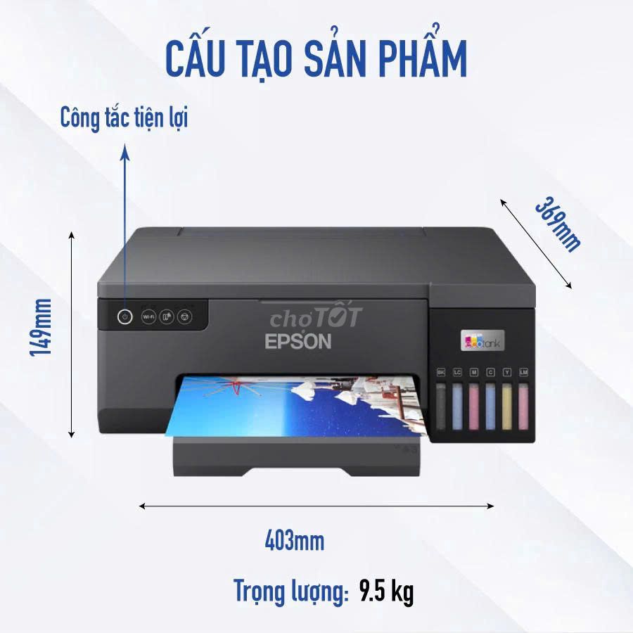 Máy in phun màu Epson L8050 Đen. Mua bán Đồ dùng văn phòng tại Thành phố Dĩ An Bình Dương được đăng bởi Máy Chiếu GGVN hình 1