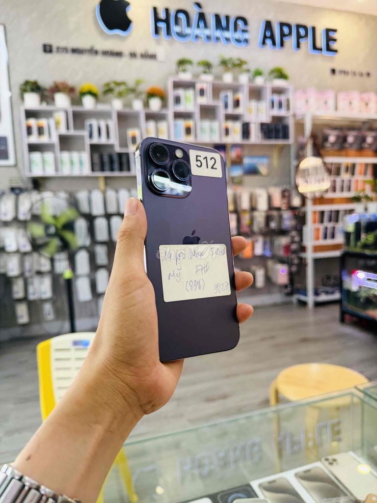 Apple iPhone 14 Pro Max 512GB Tím Mỹ. Mua bán Điện thoại tại Quận Hải Châu Đà Nẵng được đăng bởi Hoàng Táo 273 Nguyễn Hoàng Đà Nẵng hình 1