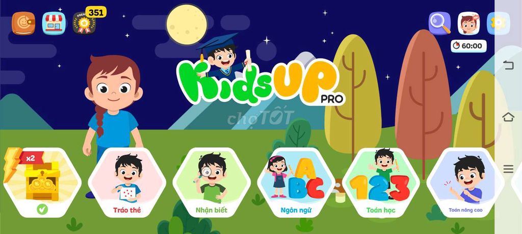 Tài khoản học tập KidsUp Pro 1 năm. Dịch vụ tại Huyện Bàu Bàng Bình Dương được đăng bởi Quân hình 1