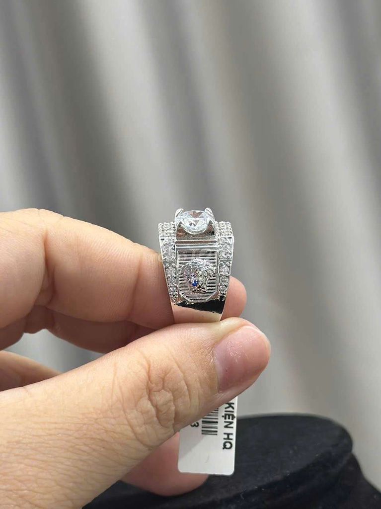 Nhẫn Nam Trắng Xi Kim Cao Cấp. Mua bán Phụ kiện thời trang khác tại Thành phố Hà Tiên Kiên Giang được đăng bởi PHỤ KIỆN TRANG SỨC HQ hình 1