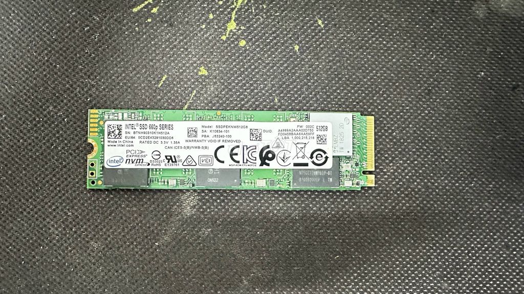 Ổ cứng SSD NVMe Intel 660p Series 512GB sẵn Win 11. Mua bán Linh kiện (RAM, Card...) tại Thị xã Bến Cát Bình Dương được đăng bởi Hoàng Võ hình 1