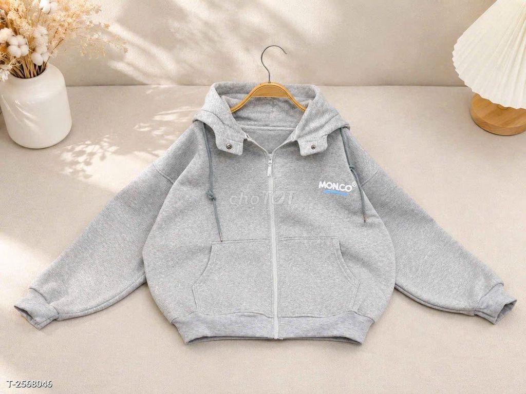 Áo khoác Nỉ PE Freesize Kem xám tiêu. Mua bán Quần áo tại Huyện Lai Vung Đồng Tháp được đăng bởi Thời Trang Đẹp Giá Tốt hình 1
