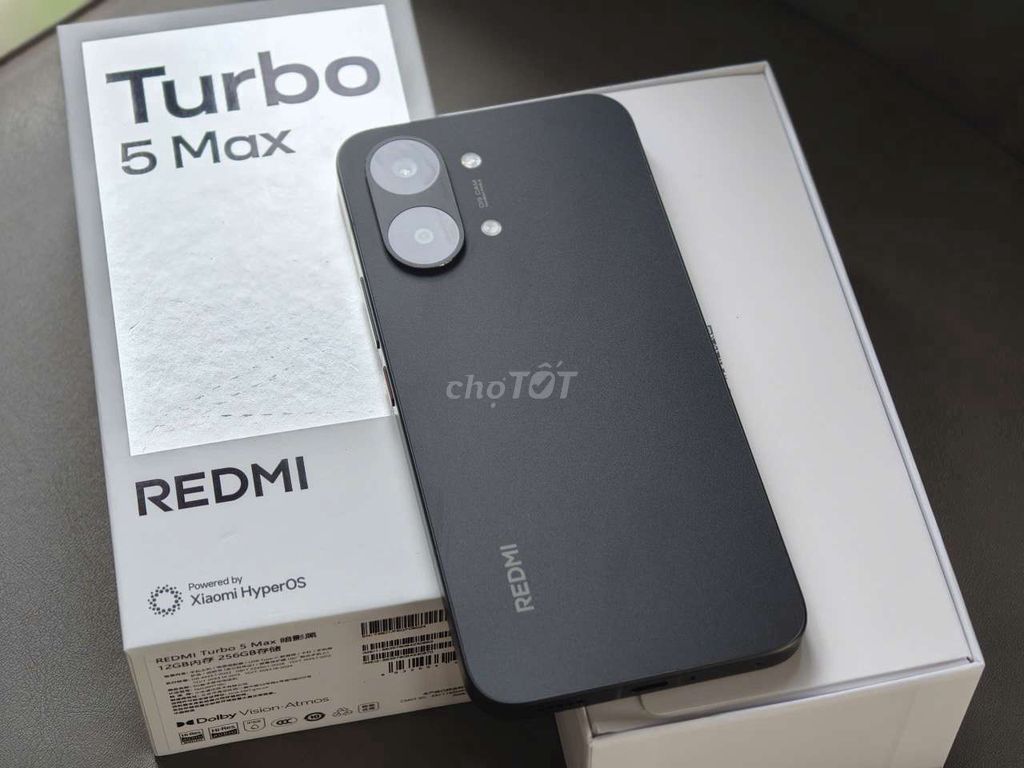 Xiaomi Redmi Turbo 5 Max Đen 256GB 12GB. Mua bán Điện thoại tại Quận Ninh Kiều Cần Thơ được đăng bởi Lê Khang hình 1