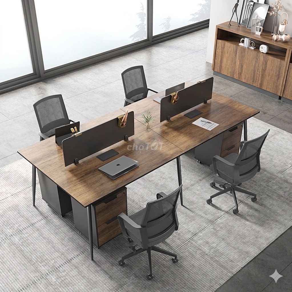 Bàn làm việc gỗ MDF, sắt mới. Mua bán Bàn ghế tại Quận Liên Chiểu Đà Nẵng được đăng bởi CÔNG TY TNHH XÂY DỰNG VÀ NỘI THẤT VOIDI hình 1