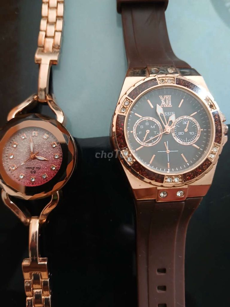 200k/2 đồng hô Gossie Nữ Vàng hồng Nâu Thép Cao su. Mua bán Đồng hồ tại Thành phố Thủ Dầu Một Bình Dương được đăng bởi social home hình 1
