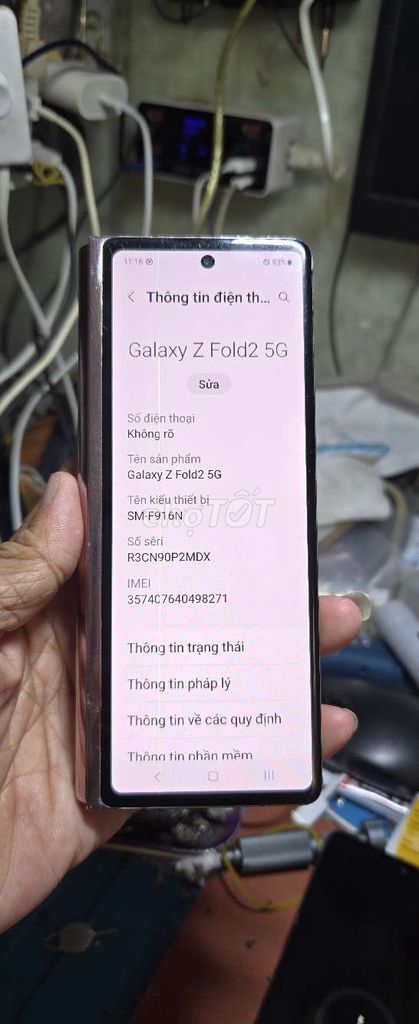 Galaxy Z Fold2 5G 256GB zin toàn bộ. Mua bán Điện thoại tại Quận 8 Tp Hồ Chí Minh được đăng bởi Thiên Hòa mobile  hình 1