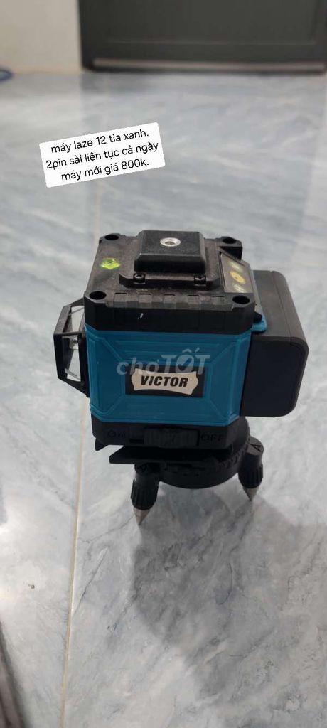 Máy cân bằng laser Victor 12 tia xanh 2 pin. Mua bán Đồ chuyên dụng, Giống nuôi trồng tại Huyện Trà Ôn Vĩnh Long được đăng bởi Sang hình 1