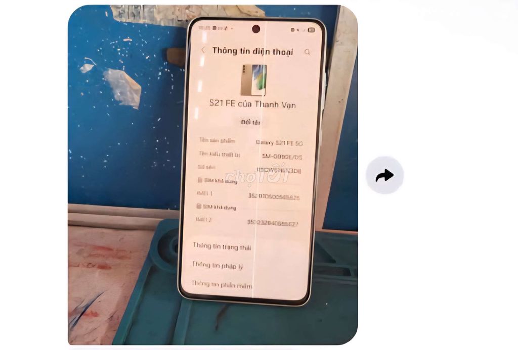 Samsung S21 FE Sọc màn hình. Mua bán Điện thoại tại Quận Liên Chiểu Đà Nẵng được đăng bởi Bùi Thanh Vạn hình 1