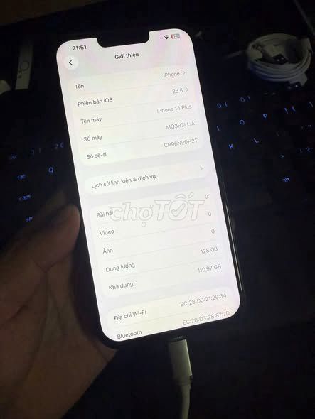 iPhone 14 Plus 128GB. Mua bán Điện thoại tại Thành phố Thủ Đức Tp Hồ Chí Minh được đăng bởi Hội Đồ Điện Tử hình 1