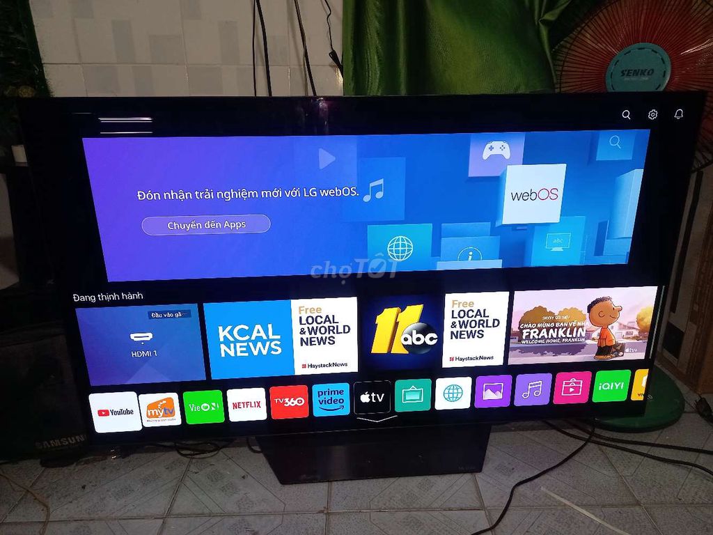 Smart tivi Oled LG 55in sọc màn hình đốm đen