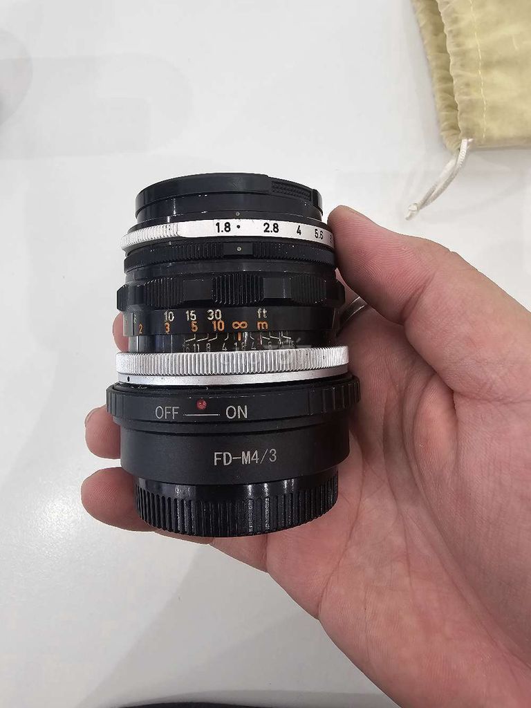 Ống kính Canon FL 50mm f1.8 + ngàm chuyển M4/3. Mua bán Máy ảnh, Máy quay tại Quận 12 Tp Hồ Chí Minh được đăng bởi DN hình 1