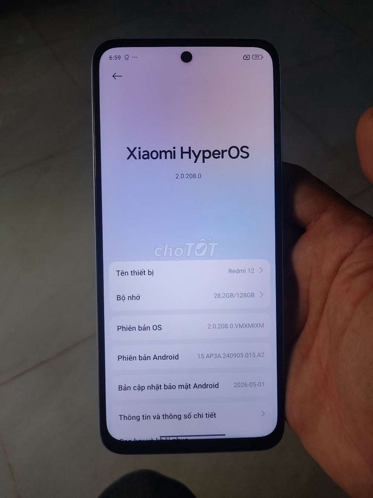 Xiaomi Redmi 12 bản 8+4/128g màn 90hz. Mua bán Điện thoại tại Quận 8 Tp Hồ Chí Minh được đăng bởi hiến hình 1