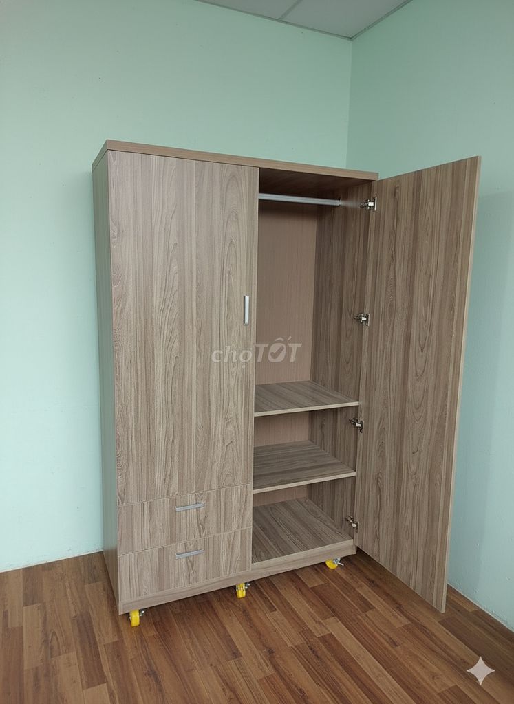 Tủ quần áo gỗ vân gỗ 120x200x60cm. Mua bán Tủ, kệ gia đình tại Quận Gò Vấp Tp Hồ Chí Minh được đăng bởi BÀN TỦ KỆ TẠI XƯỞNG hình 1