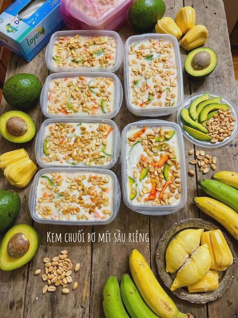 Kem chuối bơ sầu riêng 600gram. Mua bán Đồ ăn, thực phẩm và các loại khác tại Quận Phú Nhuận Tp Hồ Chí Minh được đăng bởi Hà Nhi Cao hình 1