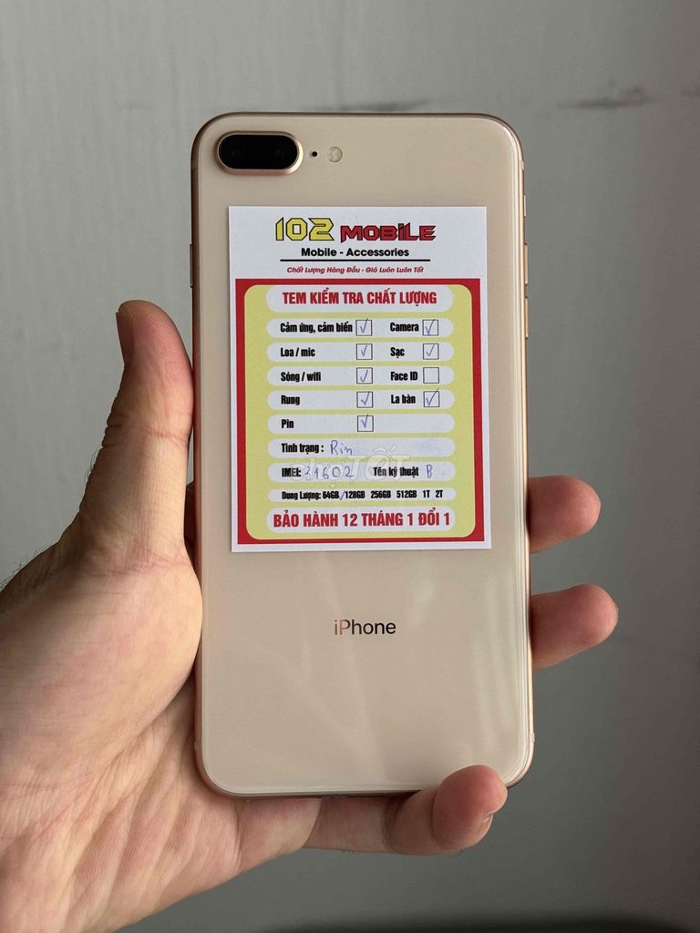 iPhone 8 Plus 64GB Vàng máy đẹp full chức năng. Mua bán Điện thoại tại Thành phố Buôn Ma Thuột Đắk Lắk được đăng bởi Nguyễn Hoàng hình 1