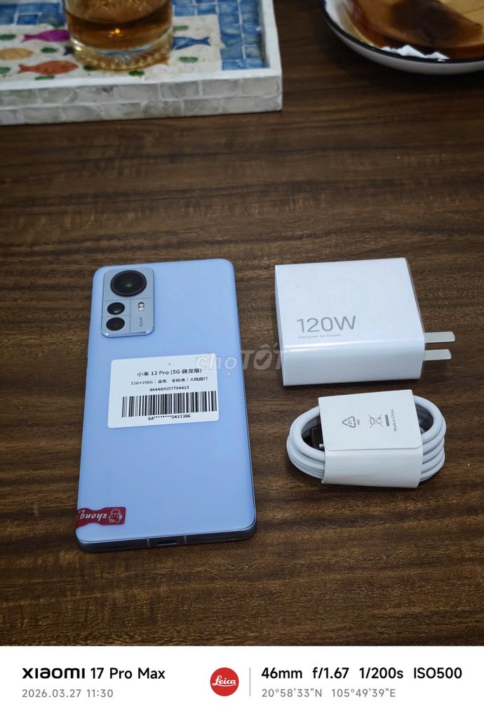 Xiaomi Mi 12 Pro 5G 12/256 Quốc Tế sạc 120w có COD. Mua bán Điện thoại tại Quận Hoàng Mai Hà Nội được đăng bởi Android Top hình 1
