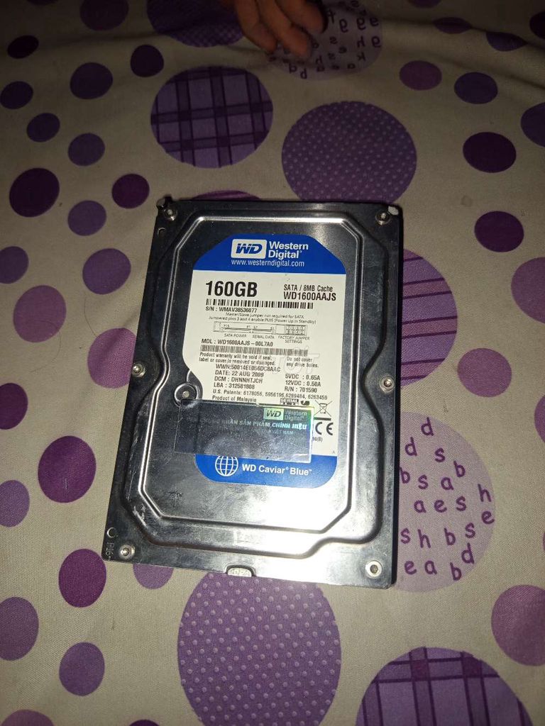 Ổ cứng HDD Western Digital WD1600AAJS. Mua bán Linh kiện (RAM, Card...) tại Huyện Tân Biên Tây Ninh được đăng bởi Kiệt Đoàn hình 1
