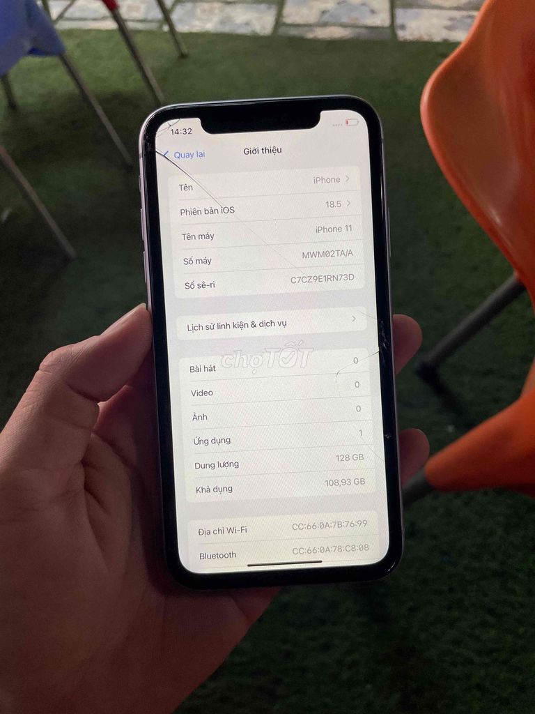 Apple iPhone 11 128GB Vỡ màn hình. Mua bán Điện thoại tại Quận Ô Môn Cần Thơ được đăng bởi nguyễn hình 1