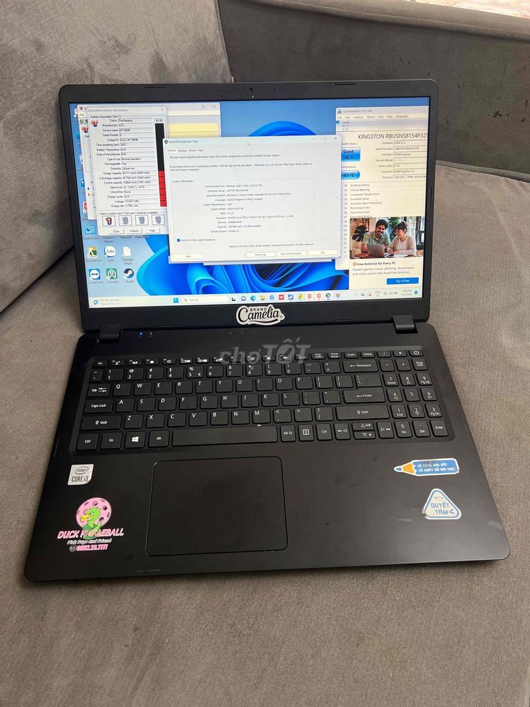 Acer Aspire A315 I3-1005G1 4GB/256GB Đen. Mua bán Laptop tại Quận Đống Đa Hà Nội được đăng bởi HQ Computer hình 1