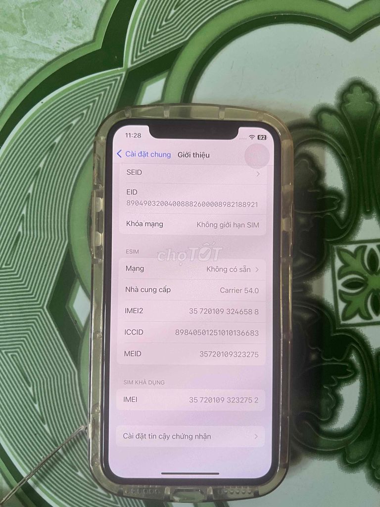 Apple iPhone XS 64GB zin quốc tế. Mua bán Điện thoại tại Huyện Chợ Gạo Tiền Giang được đăng bởi Nguyen Can hình 1