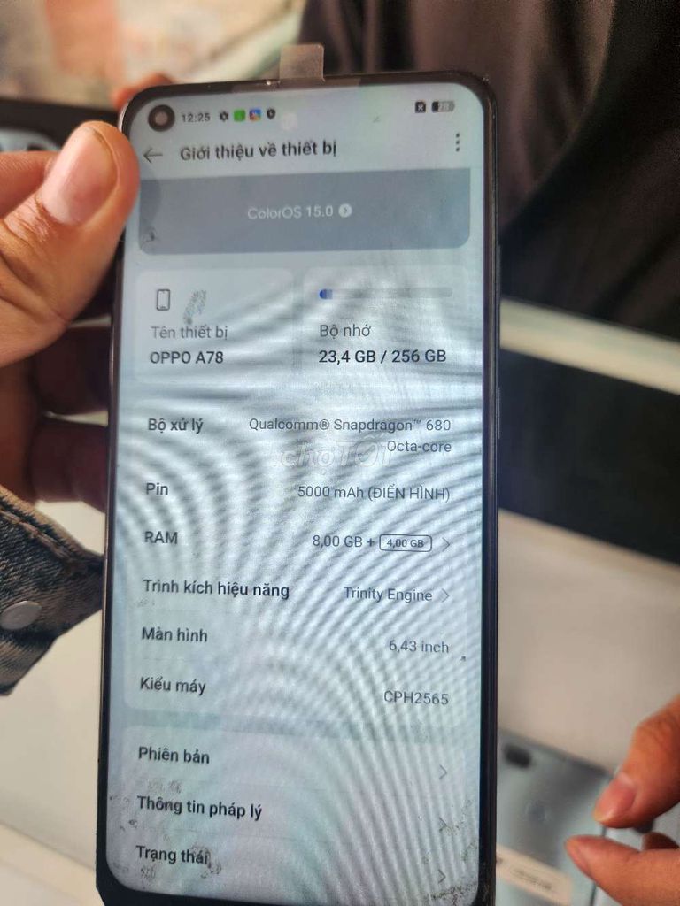 OPPO A78 8GB/256GB. Mua bán Điện thoại tại Thành phố Thủ Đức Tp Hồ Chí Minh được đăng bởi Nhi nhi shop hình 1