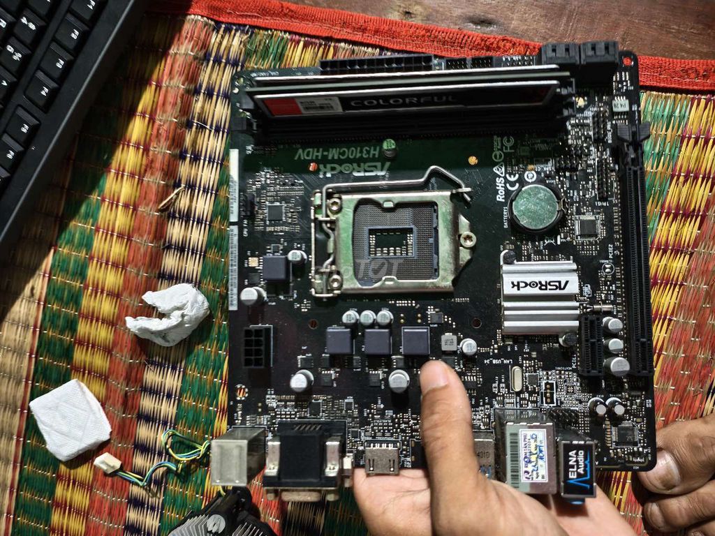 Bán gấp main h310 asrock chạy ngon lành. Mua bán Linh kiện (RAM, Card...) tại Huyện Cao Lãnh Đồng Tháp được đăng bởi Nguyễn Hoàng  hình 1