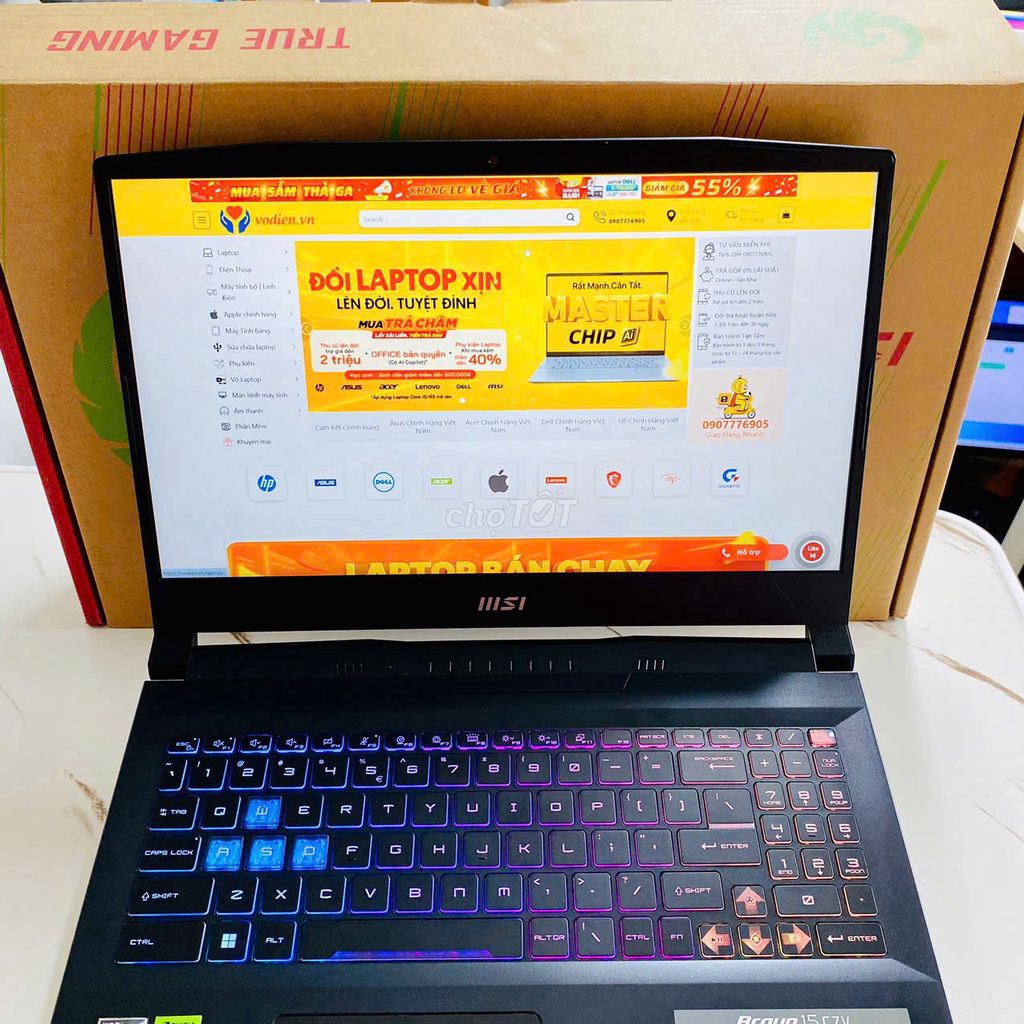 MSI Bravo 15 C7VFK-275VN R7-7735HS 16/512G RTX4060. Mua bán Laptop tại Quận Ninh Kiều Cần Thơ được đăng bởi Võ Diện hình 1