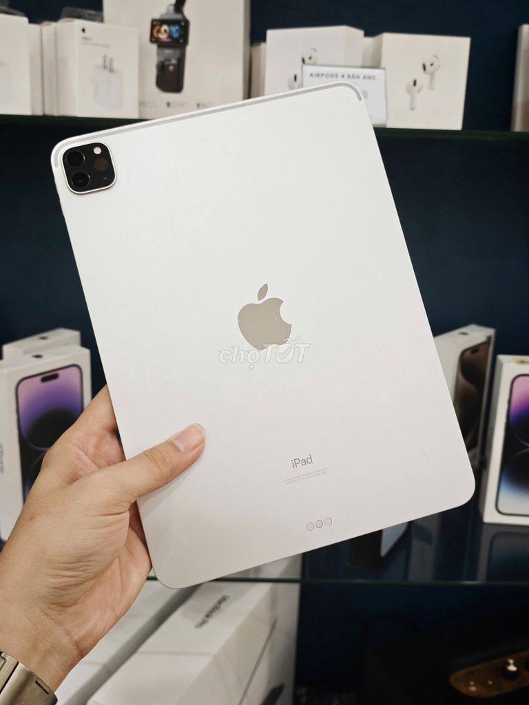 iPad Pro 11" M1 256GB Wifi Silver Zin Nguyên bản. Mua bán Máy tính bảng tại Quận Phú Nhuận Tp Hồ Chí Minh được đăng bởi TYMO Việt Nam hình 1