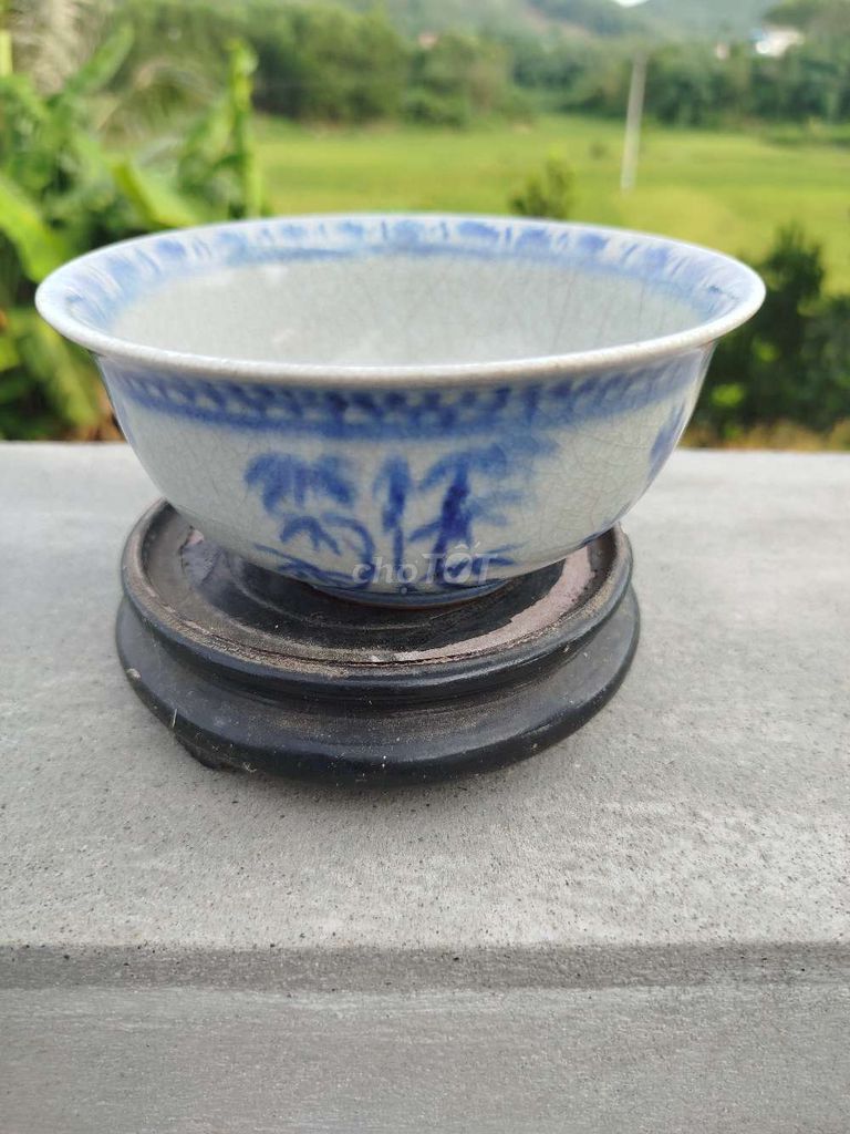 Bát Gốm Sứ Cổ Điển Tùng Trúc Trắng Xanh. Mua bán Đồ sưu tầm, đồ cổ tại Huyện Đoan Hùng Phú Thọ được đăng bởi Phong nguyễn hình 1