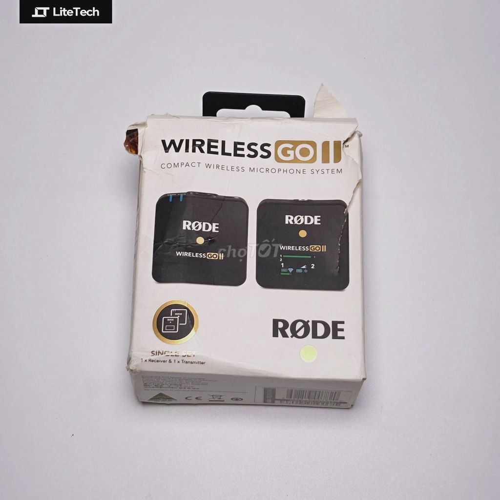 Micro Rode Wireless GO 2 Single Đen Cũ xước nhẹ. Mua bán Tivi, Âm thanh tại Quận 3 Tp Hồ Chí Minh được đăng bởi LiteTech Store hình 1
