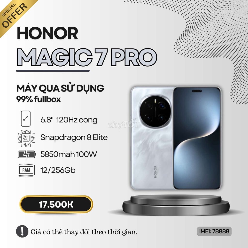 ⭐MAGIC 7 PRO FULLBOX ĐẸP PIN 100 256+512 (XÁM+ĐEN)