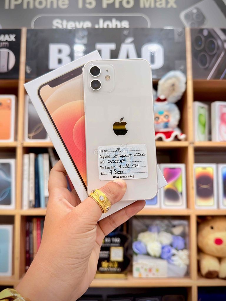 Apple iPhone 12 256GB Trắng. Mua bán Điện thoại tại Thành phố Long Xuyên An Giang được đăng bởi Bi Táo Store hình 1